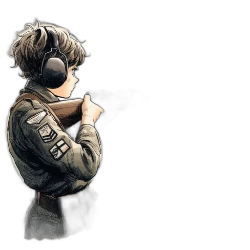 jacket, weapon, watercolor, concept art transparent PNG cut-out