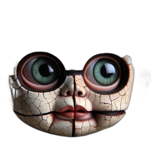 mask, face, creature, robot transparent PNG cut-out