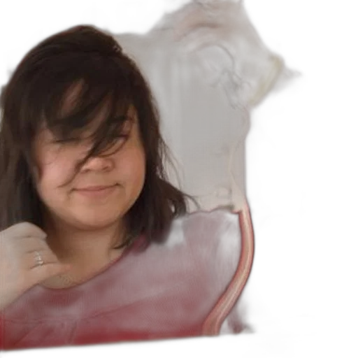 face, bottle, jacket, hair transparent PNG cut-out