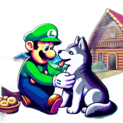 animal, food, pixel art, concept art transparent PNG cut-out