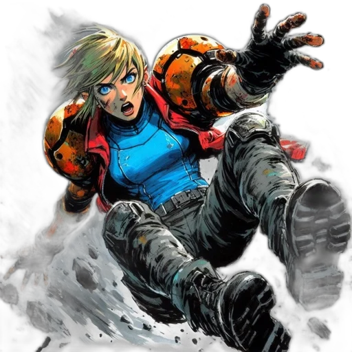 comic book art, concept art, watercolor, fantasy art transparent PNG cut-out