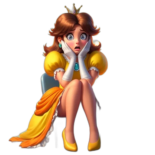 dress, staff, crown, jewelry transparent PNG cut-out