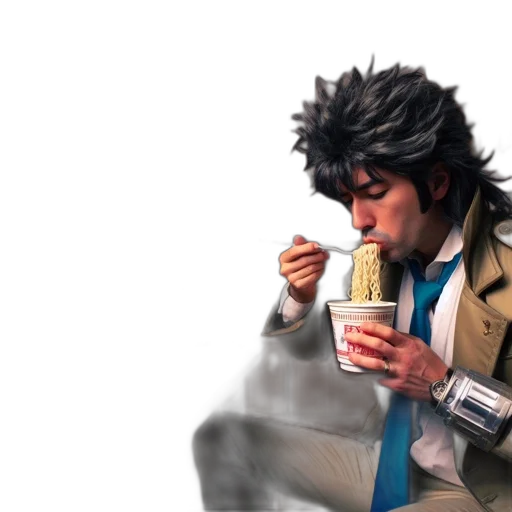food, jacket, concept art, photorealistic transparent PNG cut-out