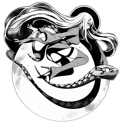 jewelry, hair, dragon, staff transparent PNG cut-out