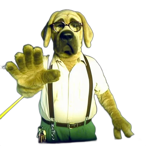 staff, animal, 3d render, photorealistic transparent PNG cut-out