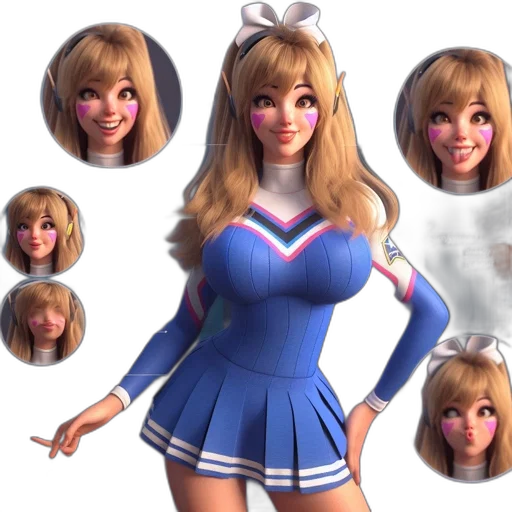 dress, 3d render, concept art, anime transparent PNG cut-out