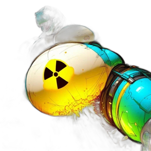 bottle, weapon, concept art, large transparent PNG cut-out