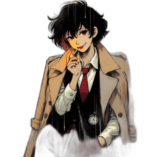 staff, jacket, mask, concept art transparent PNG cut-out