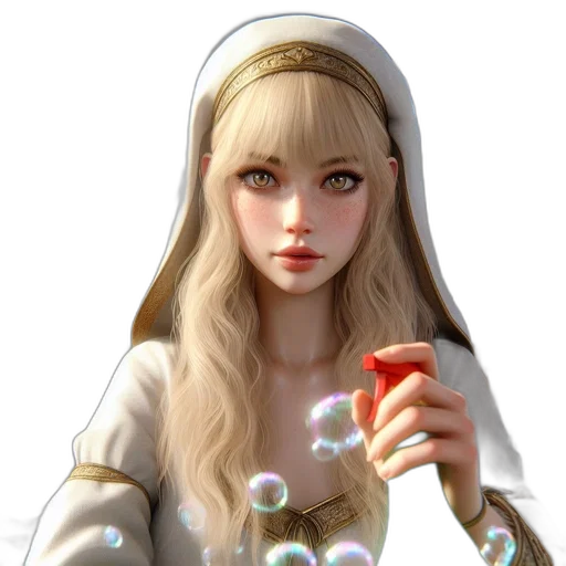 jewelry, dress, staff, fantasy art transparent PNG cut-out