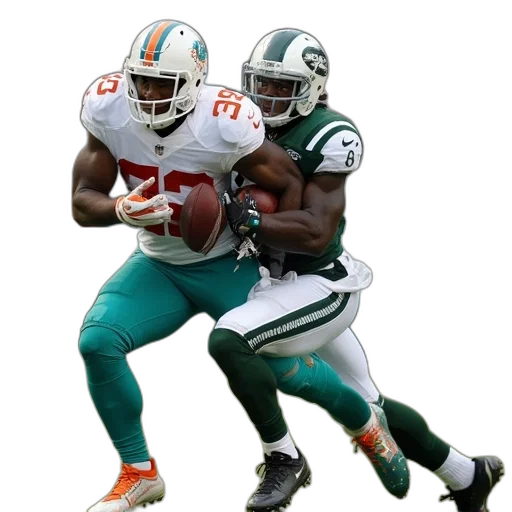 miami, dolphins, running, back transparent PNG cut-out