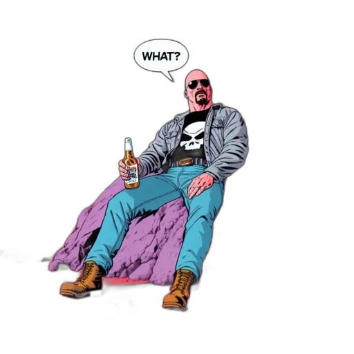 jacket, bottle, comic book art, concept art transparent PNG cut-out