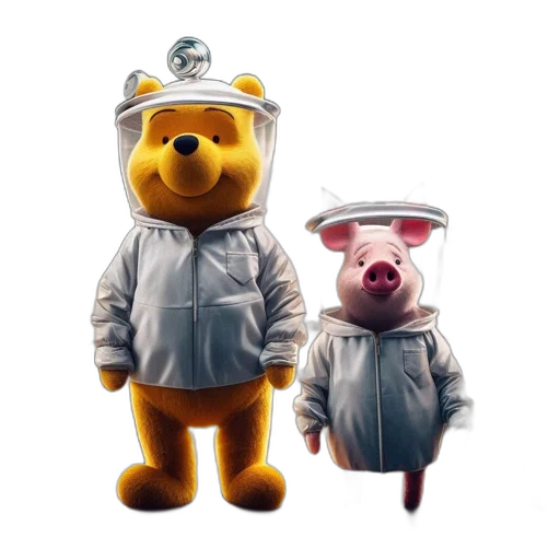 concept art, 3d render, two, cartoon transparent PNG cut-out