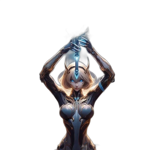 robot, weapon, sword, creature transparent PNG cut-out