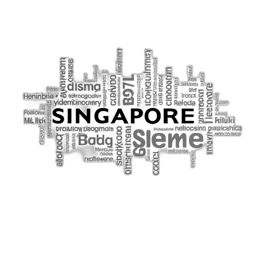 wordcloud, singapore, words, different transparent PNG cut-out