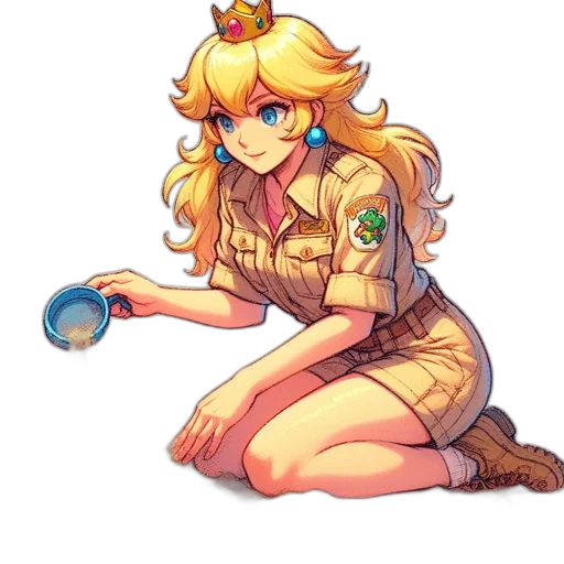 staff, crown, dress, weapon transparent PNG cut-out
