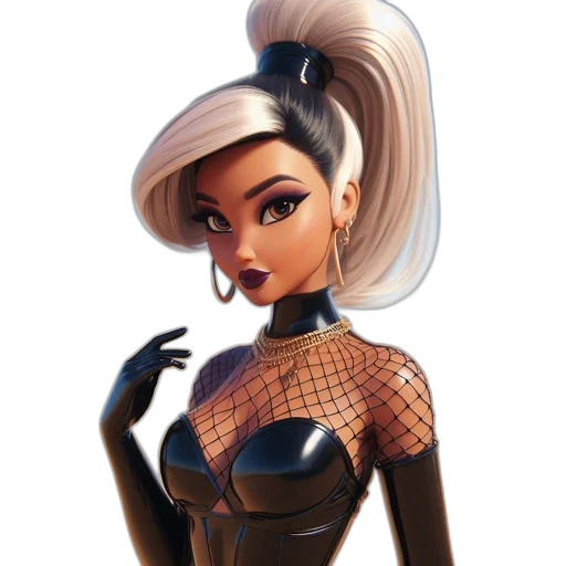 hair, dress, staff, concept art transparent PNG cut-out