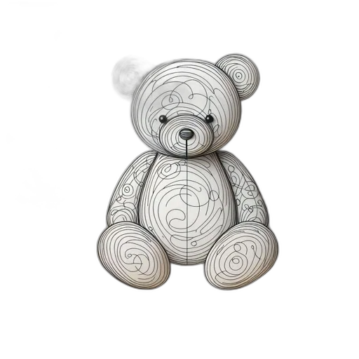 3d render, intricately, designed, wire transparent PNG cut-out