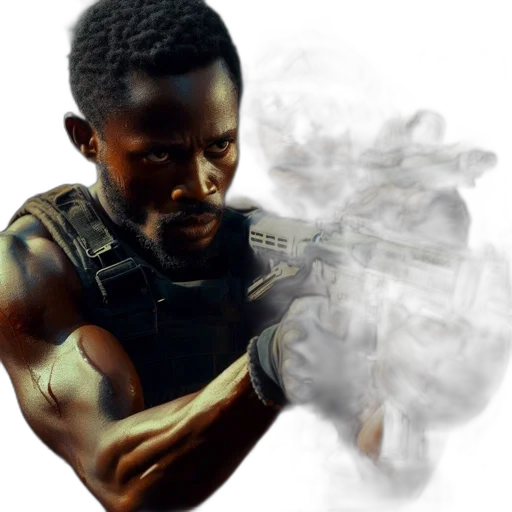 weapon, concept art, comic book art, photorealistic transparent PNG cut-out