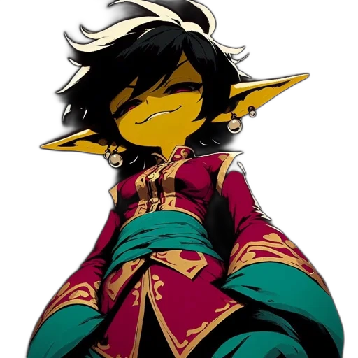 staff, jacket, dragon, mask transparent PNG cut-out