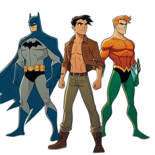 comic book art, concept art, cartoon, earth tones transparent PNG cut-out