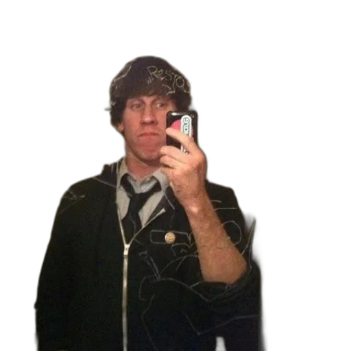 jacket, staff, hat, hair transparent PNG cut-out