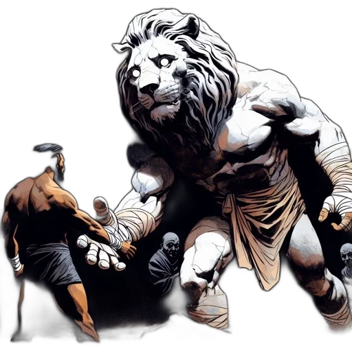 comic book art, concept art, fantasy art, photorealistic transparent PNG cut-out