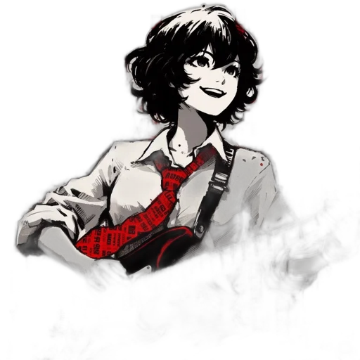 jacket, face, staff, weapon transparent PNG cut-out