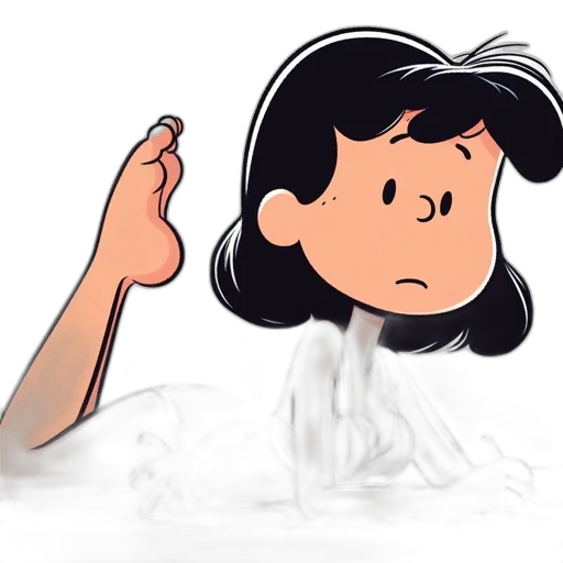 hair, shoes, dress, staff transparent PNG cut-out