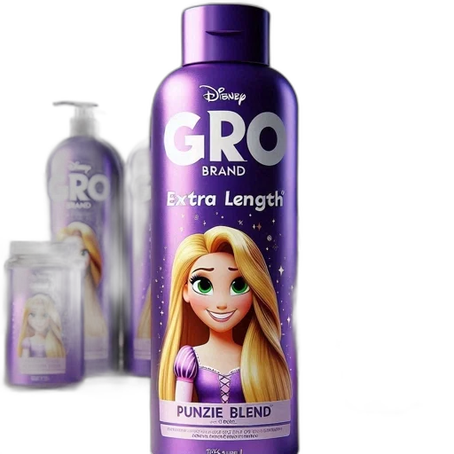 hair, bottle, crown, 3d render transparent PNG cut-out