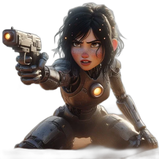 weapon, robot, concept art, comic book art transparent PNG cut-out