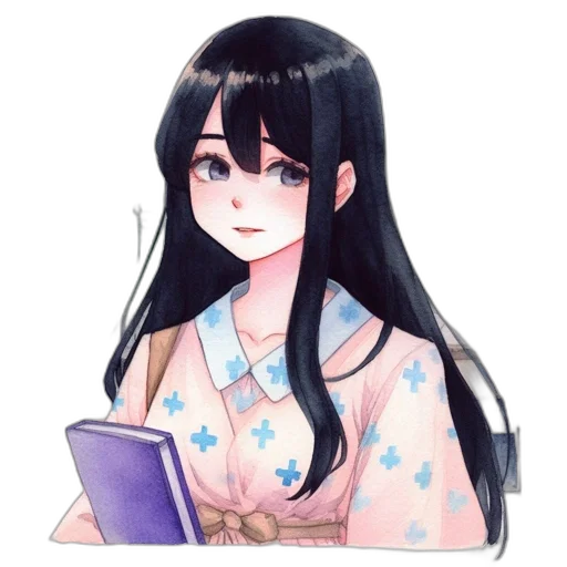 dress, face, staff, creature transparent PNG cut-out