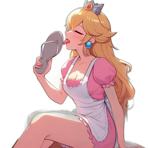 staff, dress, weapon, crown transparent PNG cut-out