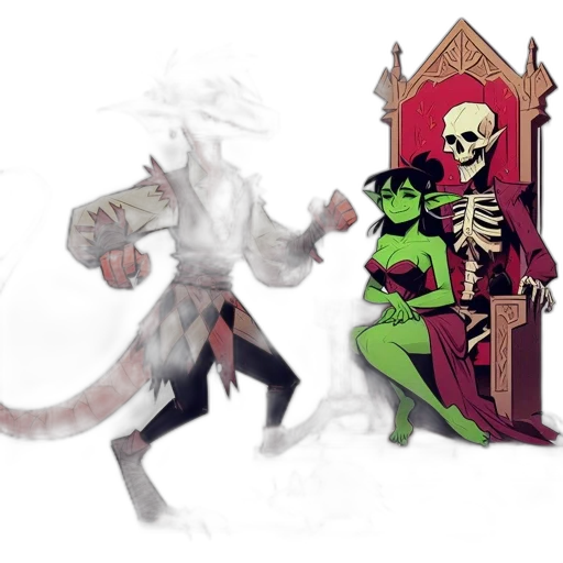 concept art, fantasy art, pixel art, comic book art transparent PNG cut-out