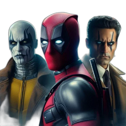 comic book art, concept art, 3d render, three transparent PNG cut-out