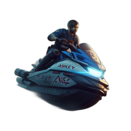 car, jacket, robot, 3d render transparent PNG cut-out