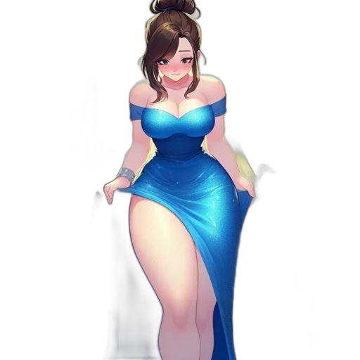 dress, staff, concept art, fantasy art transparent PNG cut-out