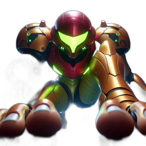 robot, weapon, concept art, 3d render transparent PNG cut-out