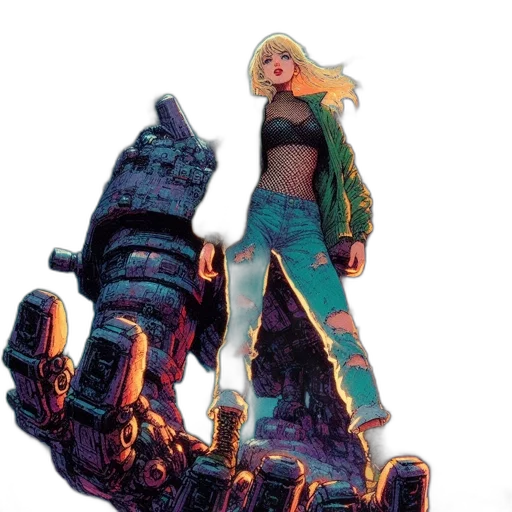 weapon, concept art, comic book art, fantasy art transparent PNG cut-out