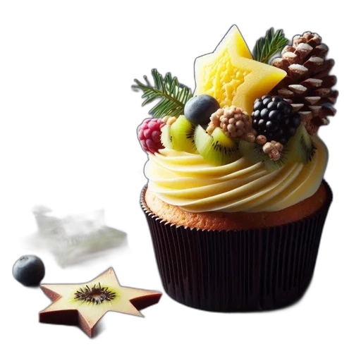 food, photorealistic, 3d render, elegantly transparent PNG cut-out