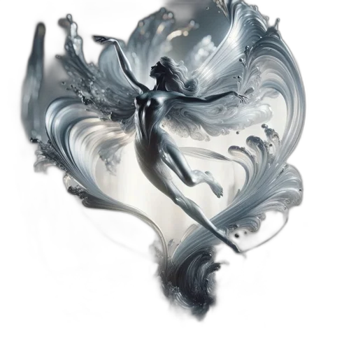 mask, dragon, hair, flower transparent PNG cut-out