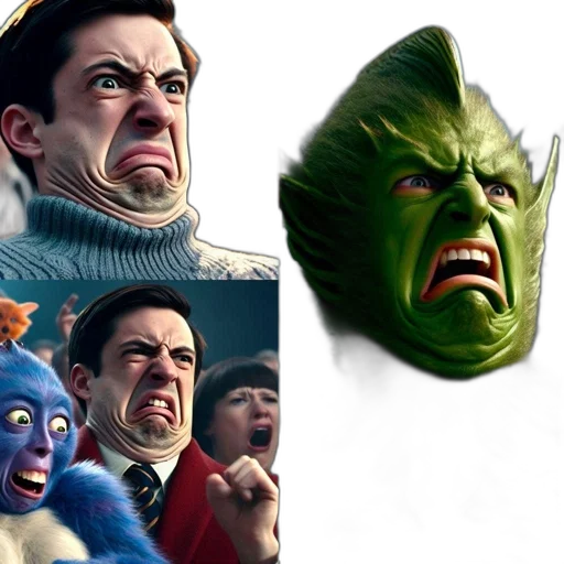mask, face, creature, concept art transparent PNG cut-out
