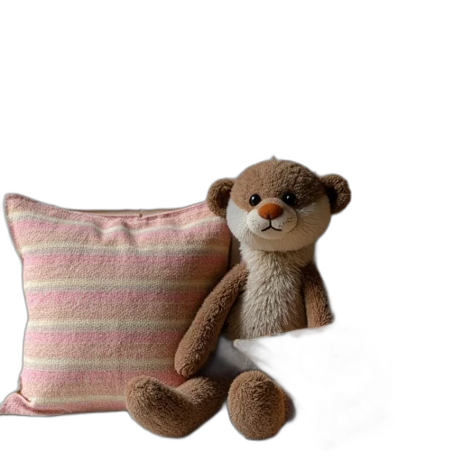 tile, featuring, stuffed, otter transparent PNG cut-out
