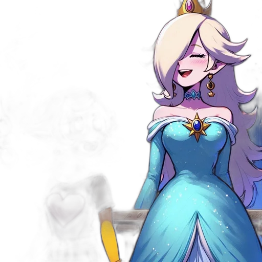 crown, dress, staff, concept art transparent PNG cut-out
