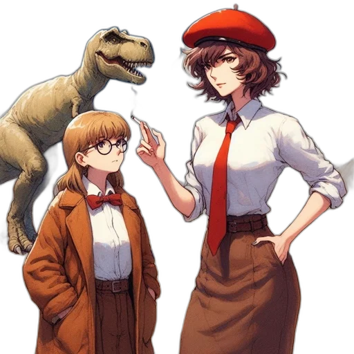 animal, creature, hat, staff transparent PNG cut-out