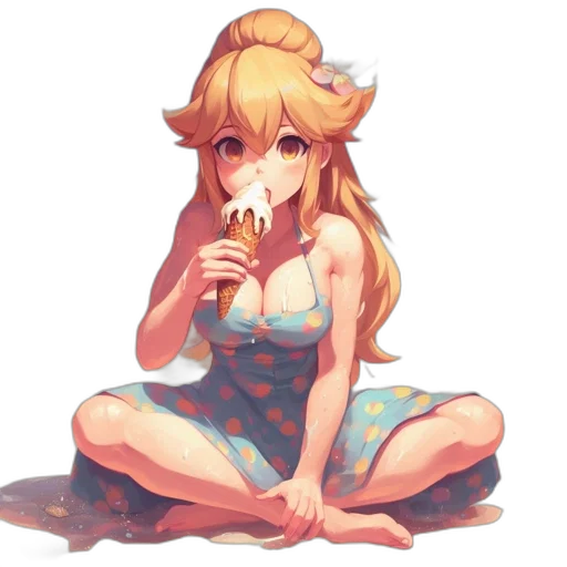 food, dress, pixel art, anime transparent PNG cut-out