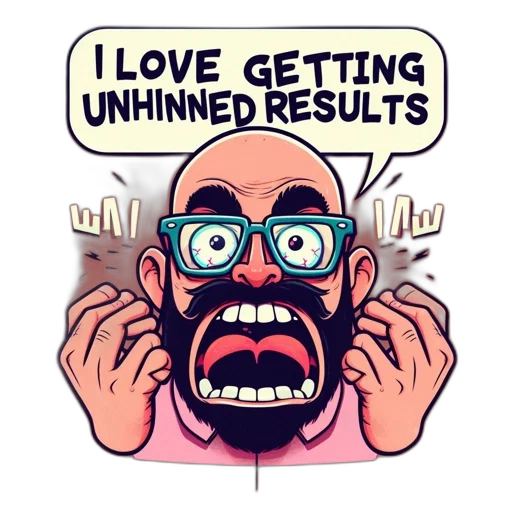 cartoon, comic book art, animated, bald transparent PNG cut-out