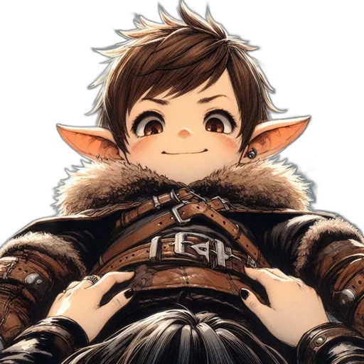 face, staff, jacket, weapon transparent PNG cut-out