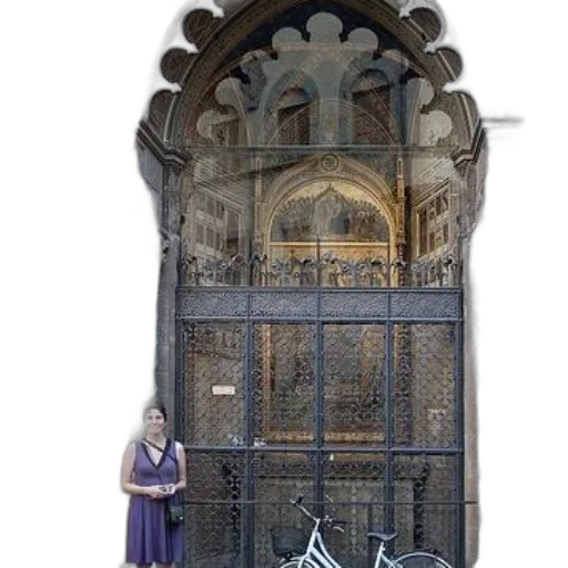 building, dress, umbrella, concept art transparent PNG cut-out