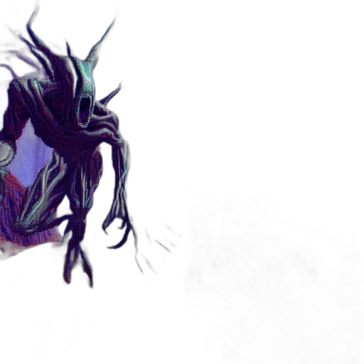 creature, dragon, mask, hair transparent PNG cut-out