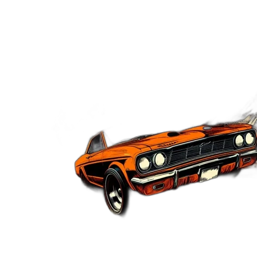 car, weapon, concept art, 3d render transparent PNG cut-out